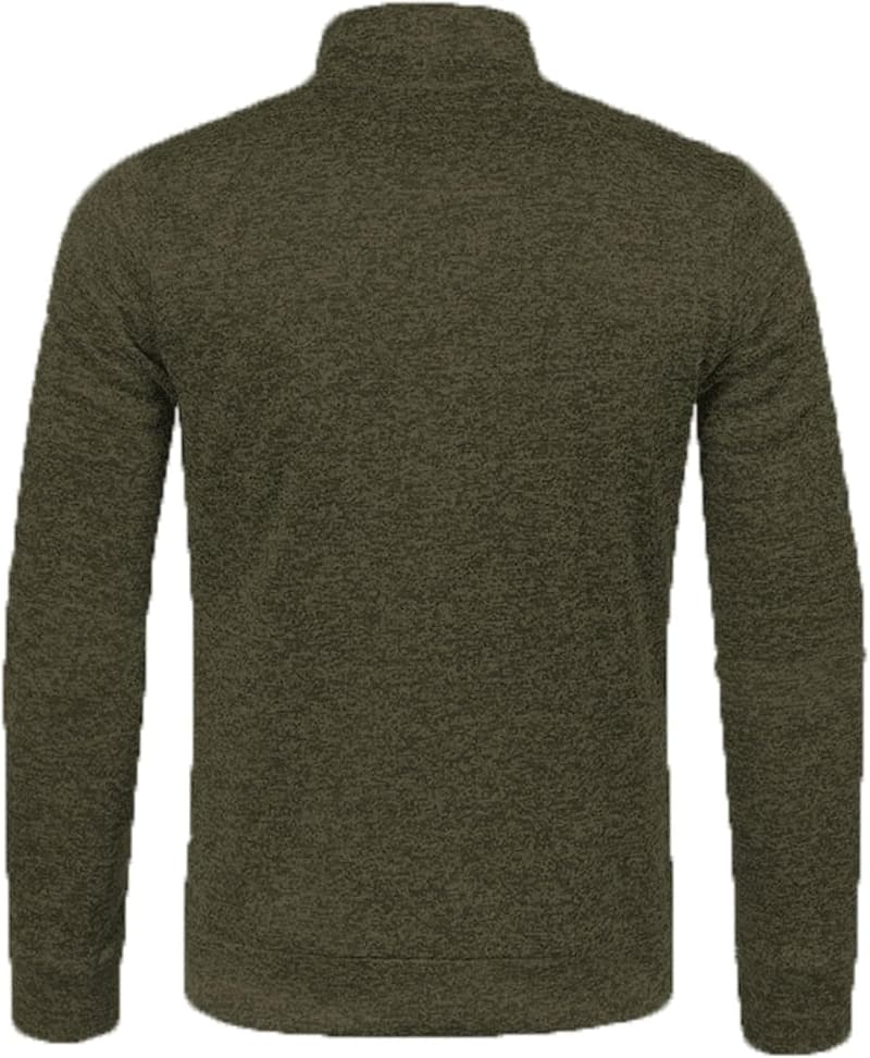 Klassische Herren-Sweatjacke mit Stehkragen und Taschen