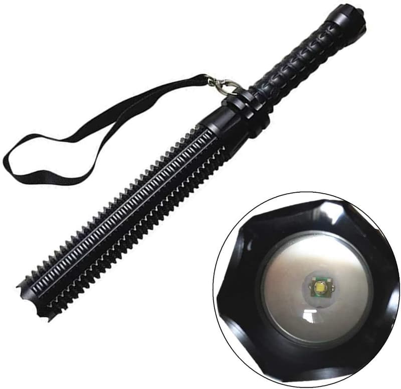 WASAGA Zoomable Taschenlampe für Selbstverteidigung und Notfälle