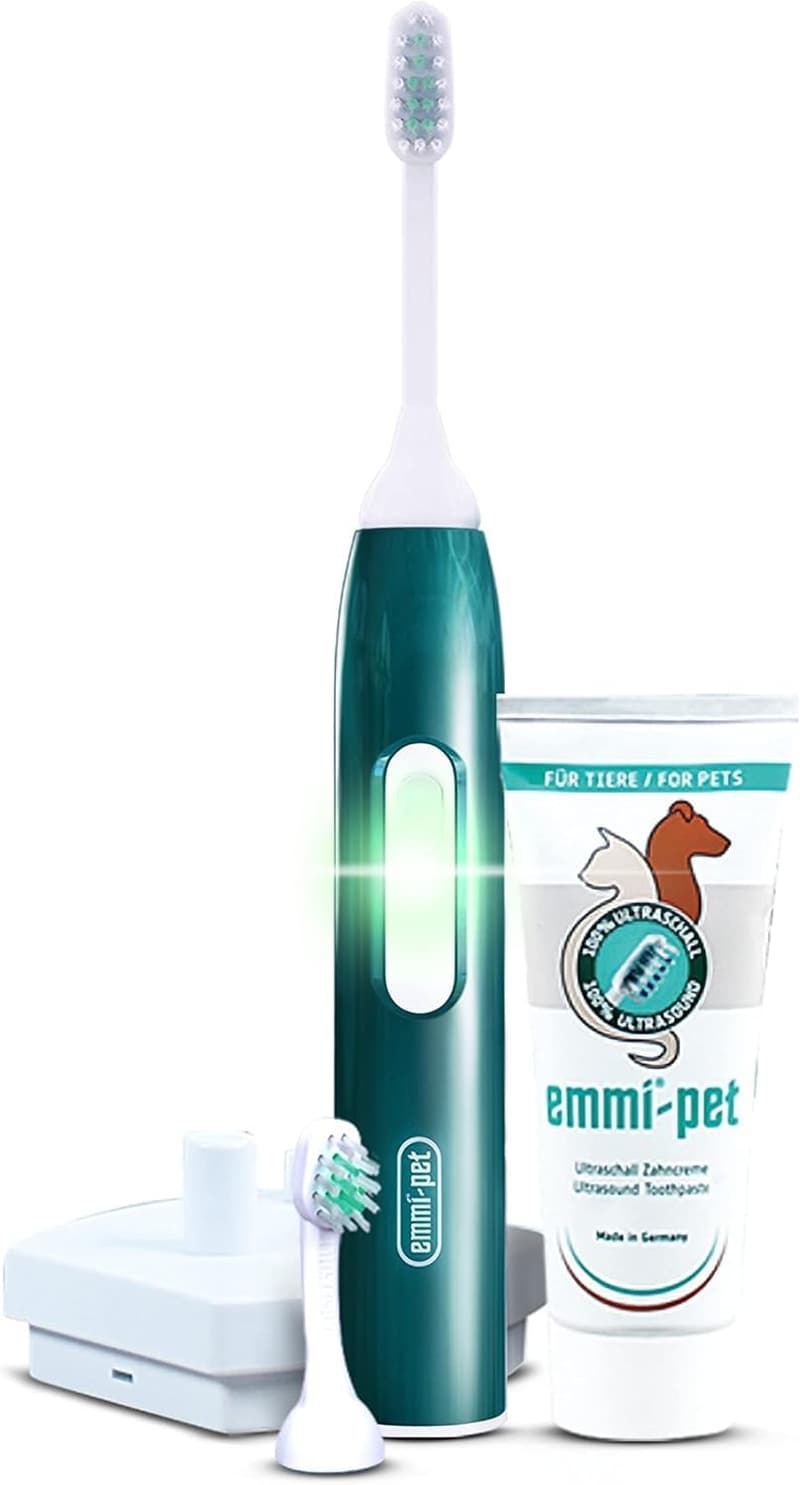 Ultraschall-Zahnbürste für Hunde & Katzen - geräuschlos, bekämpft Zahnstein & Mundgeruch