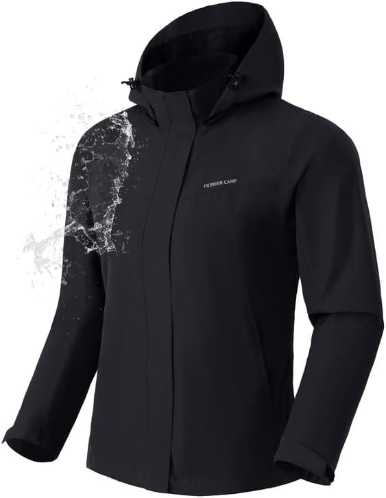 Wasserdichte und atmungsaktive Damen-Regenjacke mit Kapuze