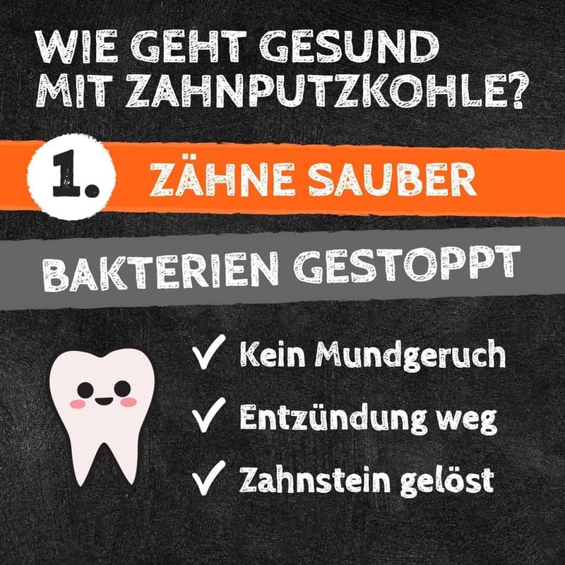 Zahnputzkohle für Hunde - 2er Pack für Zahnpflege und Darmgesundheit