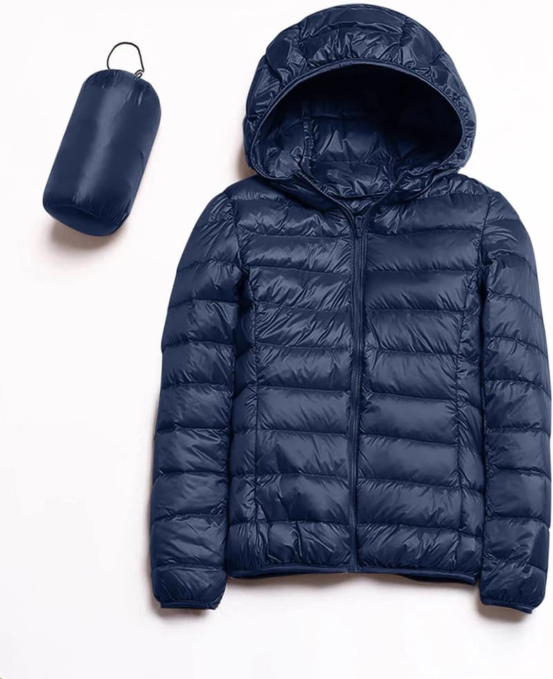 Leichte Damen Steppjacke mit Kapuze für Freizeit und Reisen