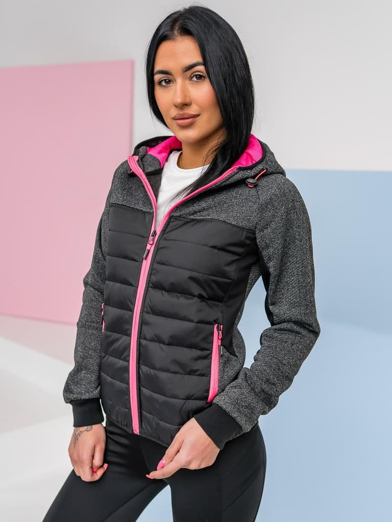 Damen Steppjacke mit Kapuze - Sportliche Übergangsjacke für Freizeit und Outdoor
