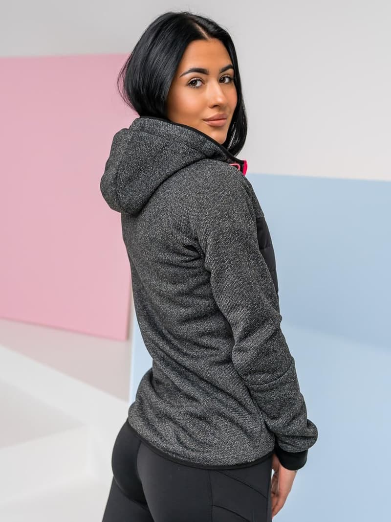 Damen Steppjacke mit Kapuze - Sportliche Übergangsjacke für Freizeit und Outdoor