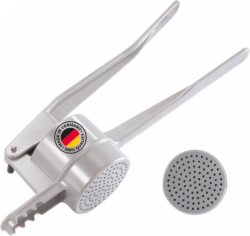 Spätzle-/Kartoffelpresse aus Aluminiumdruckguss, 41 cm, Silber