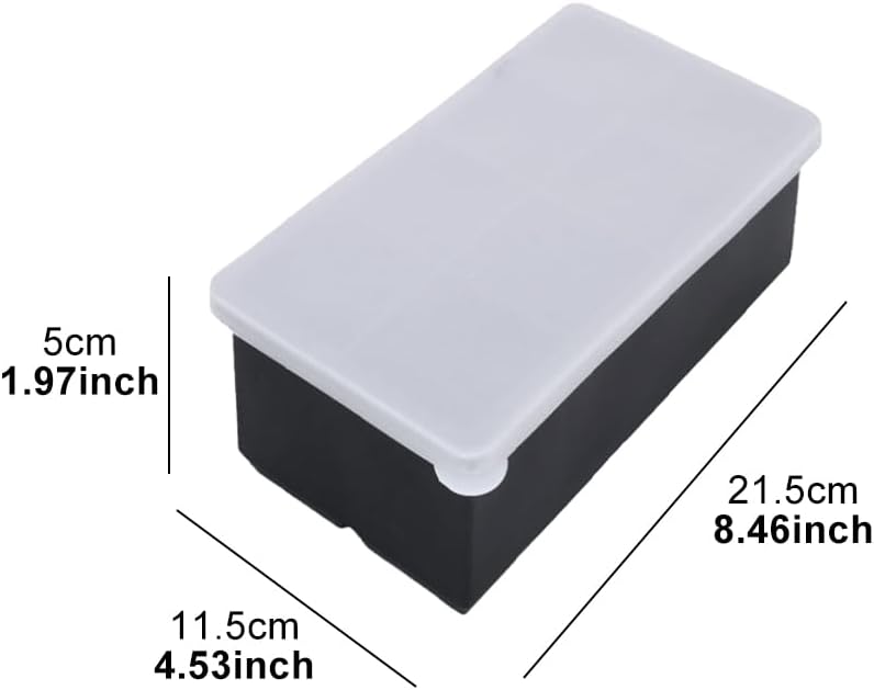 Flexible Silikon-Eiswürfelform mit Deckel – für Getränke und Cocktails