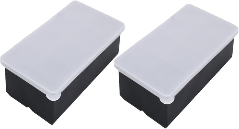 Flexible Silikon-Eiswürfelform mit Deckel – für Getränke und Cocktails