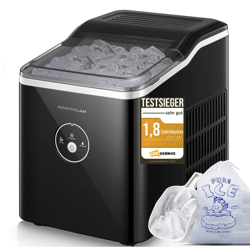 Testsieger Eiswürfelmaschine 2024, 14 kg/24 Stunden, leise, 120W
