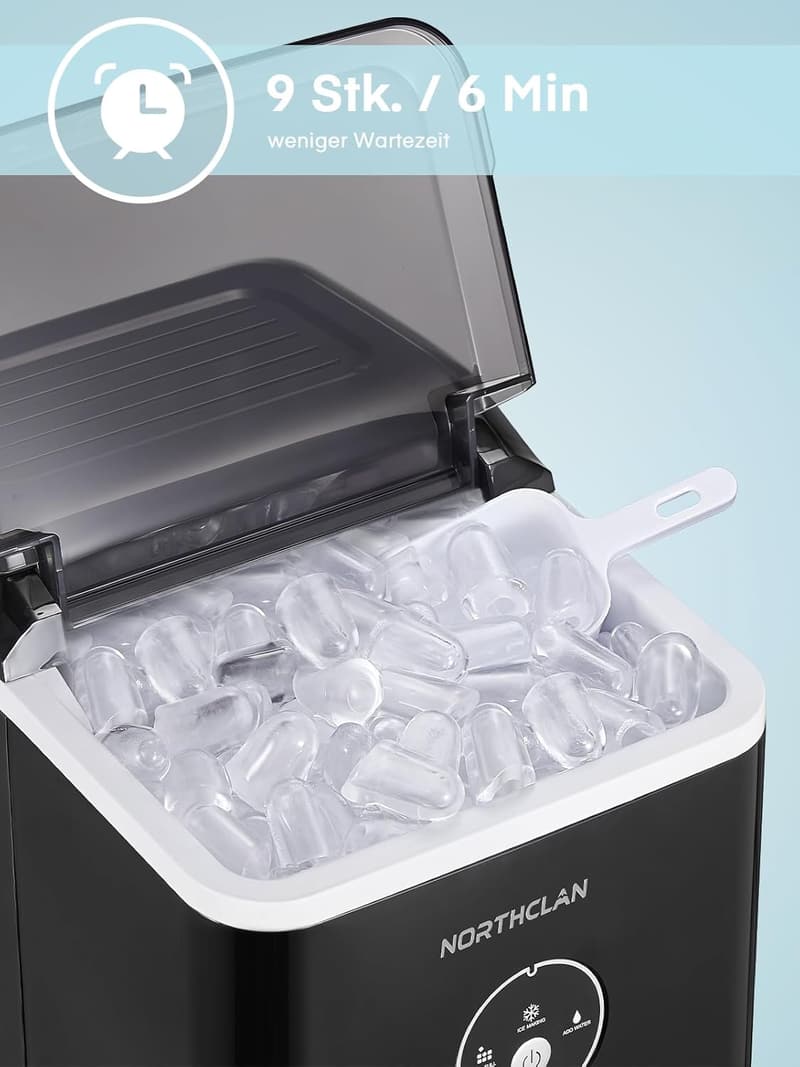 Testsieger Eiswürfelmaschine 2024, 14 kg/24 Stunden, leise, 120W
