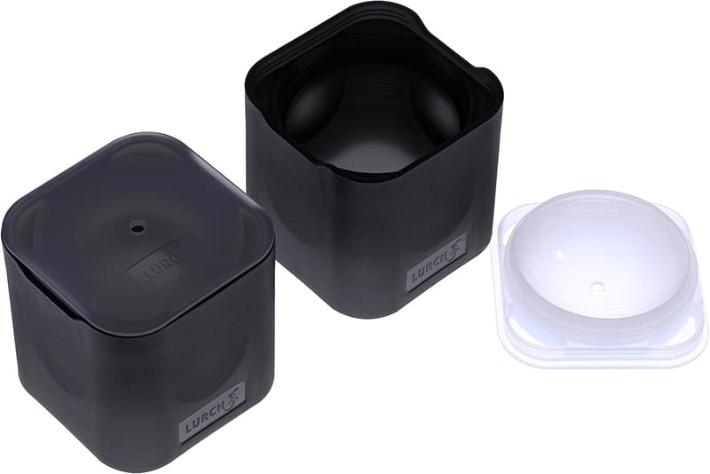 Eisbereiter für 2 große Eiskugeln aus BPA-freiem Silikon, Schwarz