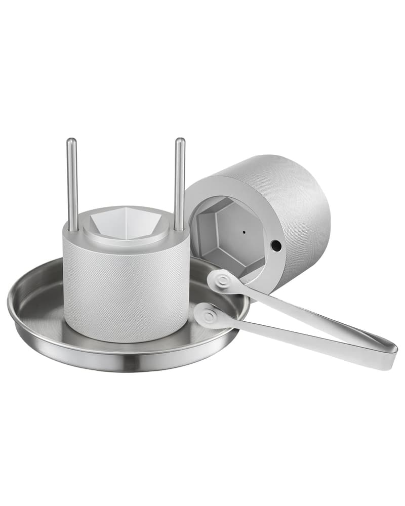 Aluminium Eiskugelformer Set mit Zange für Cocktails und Partys
