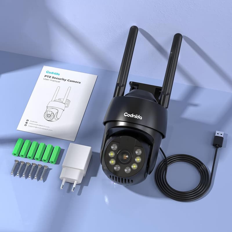 WLAN Außen Überwachungskamera 5MP mit Bewegungsmelder und Nachtsicht
