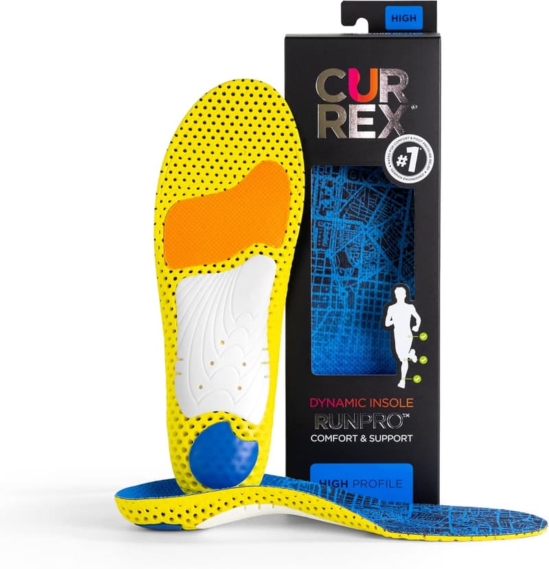 CURREX RunPro Einlegesohle – Dynamische Laufunterstützung, Blau, EU 34.5-36.5