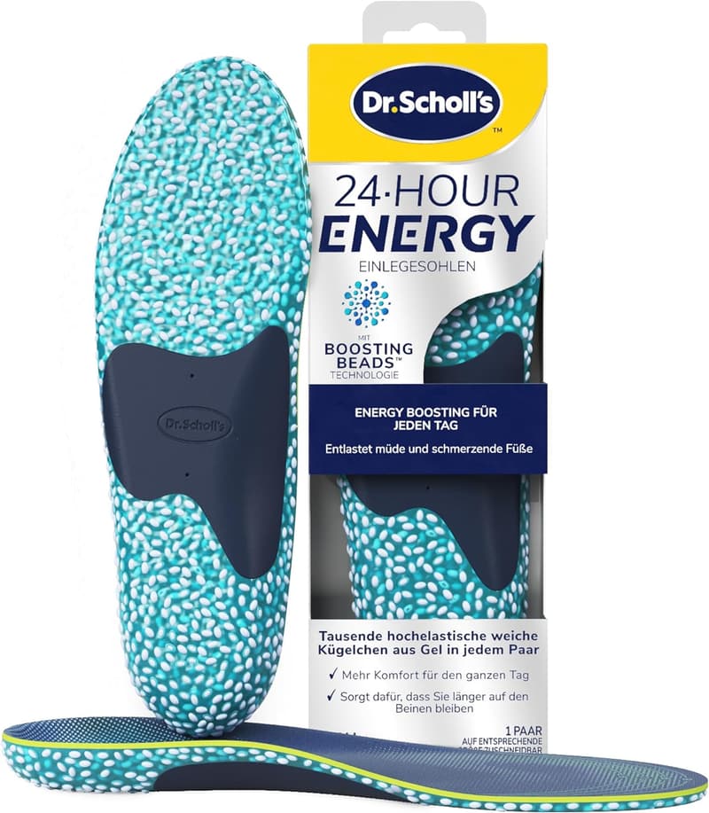 Dr. Scholl's 24-Stunden Energie Einlegesohlen mit Memory Foam, für müde Füße, EU Größe 35-40