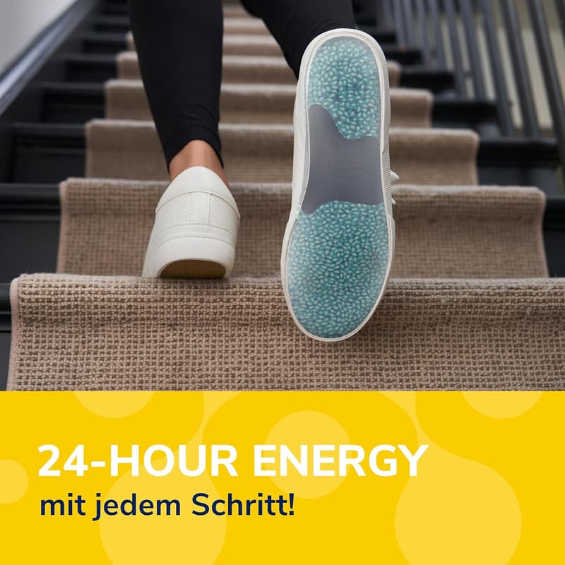 Dr. Scholl's 24-Stunden Energie Einlegesohlen mit Memory Foam, für müde Füße, EU Größe 35-40