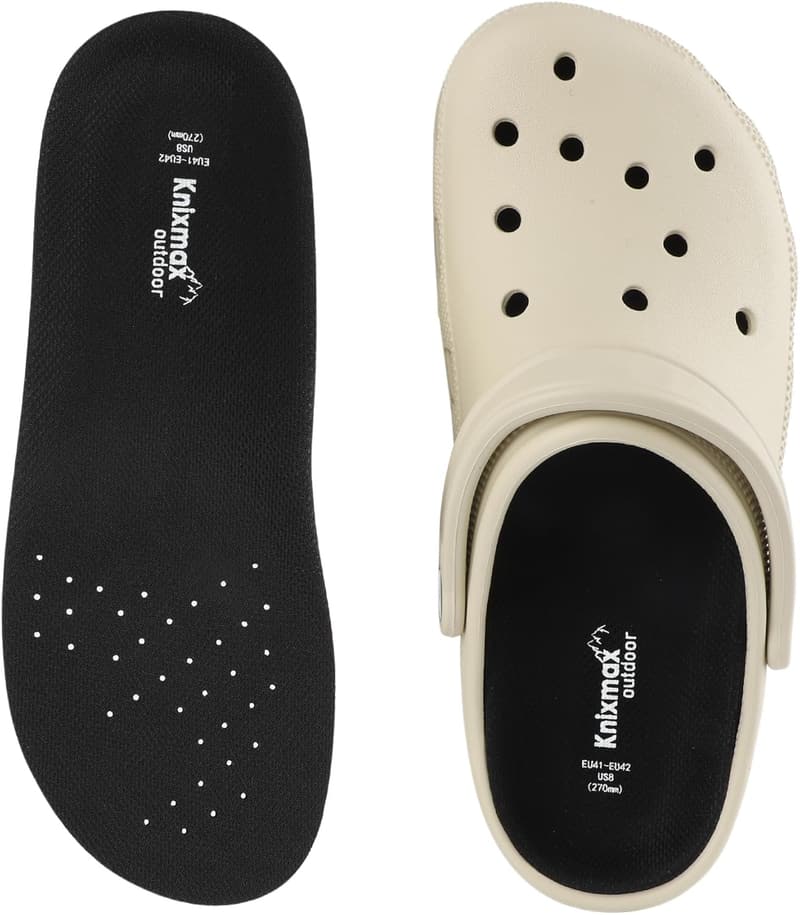 Orthopädische Einlegesohlen für Crocs und Birkenstock, schwarz, EU45/46