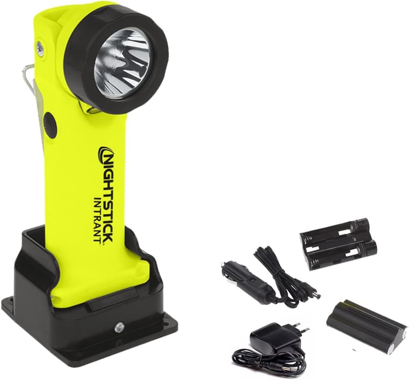 LED-MARTIN XPR-5568GX Feuerwehr Akku Winkelkopflampe mit Ladestation
