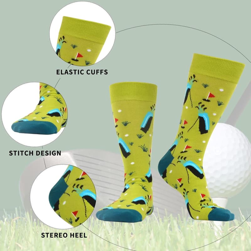 Lustige bunte Baumwollsocken für Herren – 4er Set