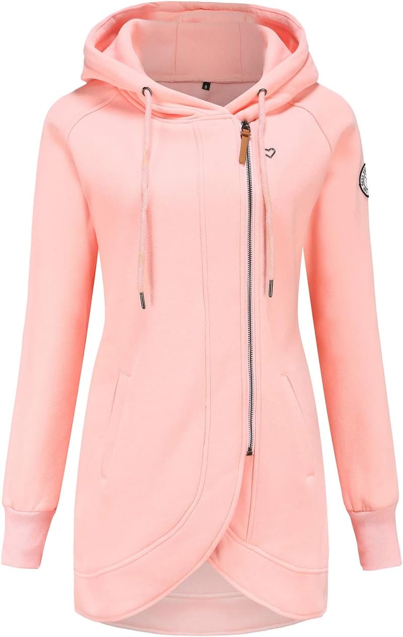 Damen Kapuzenpullover mit Reißverschluss für Herbst und Winter