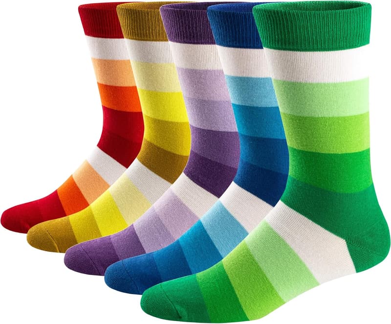 Bunte Baumwollsocken für Männer