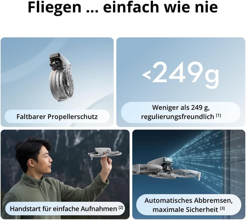 DJI Mini Drohne mit 4K Kamera, Follow Me, 31 min Flugzeit