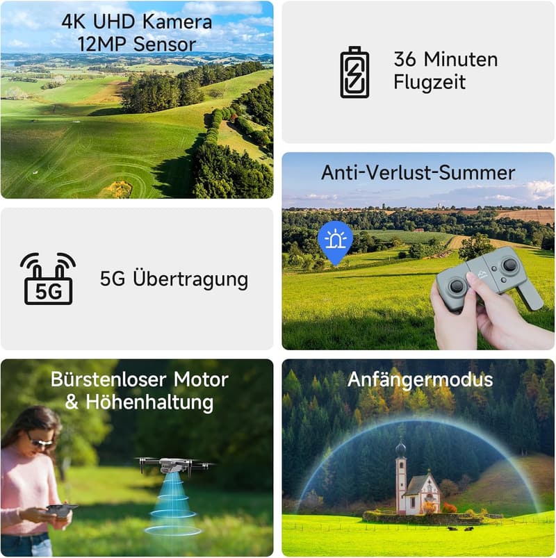 Ameta S20 Lite FPV Drohne mit 4K Kamera – ideal für Anfänger