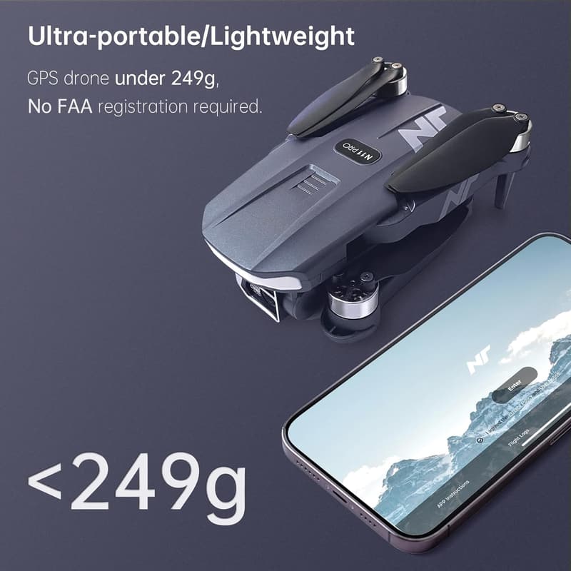 NAFYRE N11 PRO GPS Drohne mit 4K Kamera und 90 Min Flugzeit