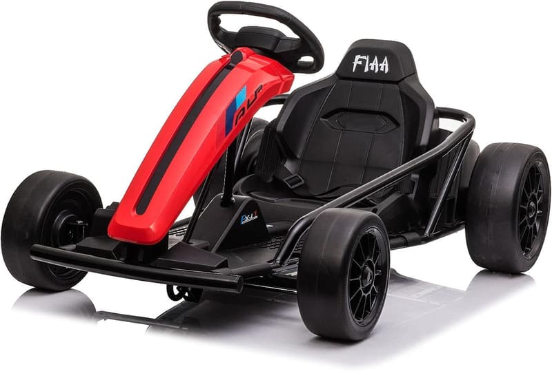 Driftkart 24V mit 2 x 350W Motor und Driftmodus, rot