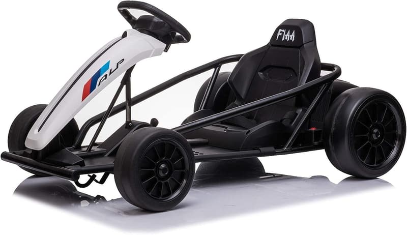 Driftkart 24V mit 2x350W Motor und Driftmodus, weiß