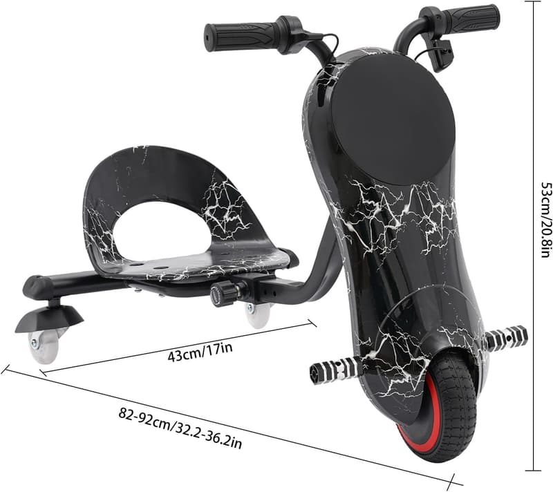 Elektro Drift Scooter mit 180W Motor und LED Licht für Spielplatz