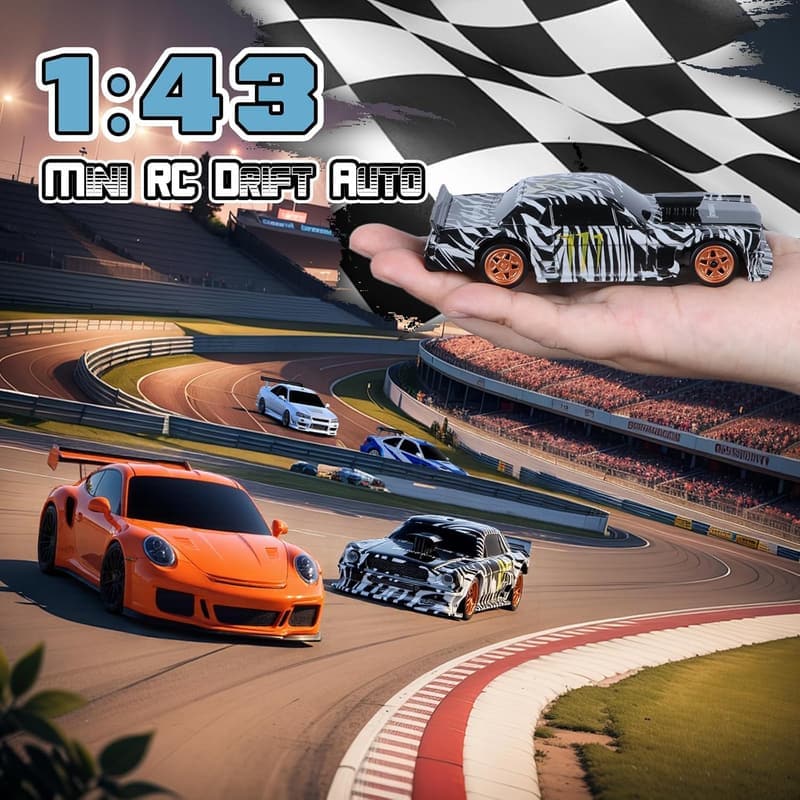 JONRRYIN 1:43 Drift RC Auto mit Gyro für Kinder ab 14 Jahren