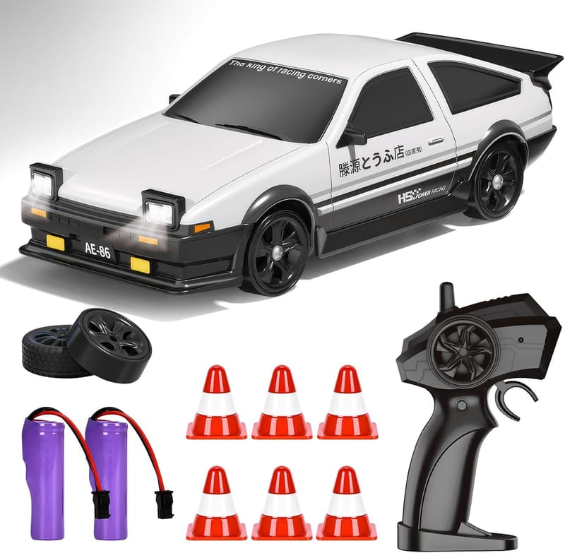 Ferngesteuertes Drift-Auto 1:24 mit LED – RC Spielzeug für Kinder ab 6 Jahren