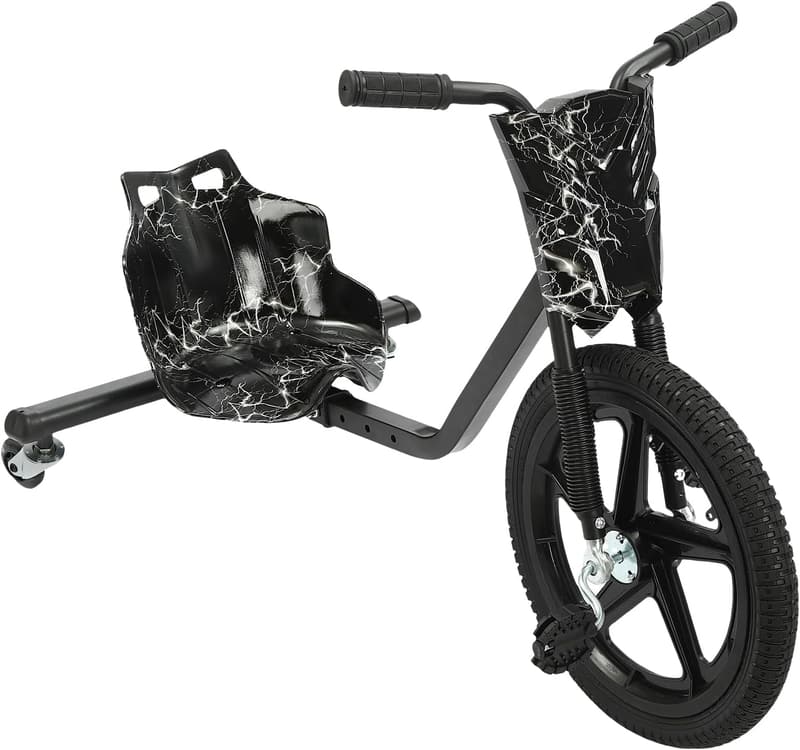 Drift-Trike für Kinder, 16 Zoll, mit Lichtern, bis 100 kg belastbar