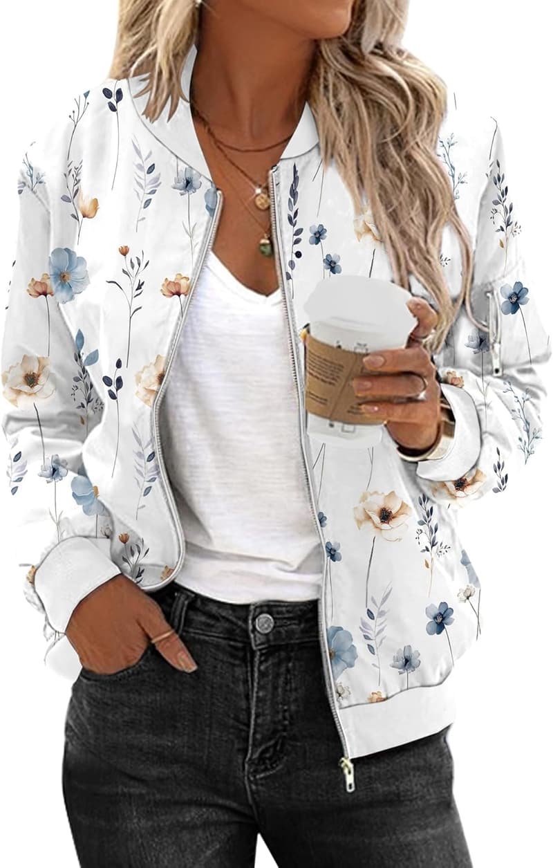 Casual Bomberjacke für Damen – Leichte Blouson im Pilotenstil