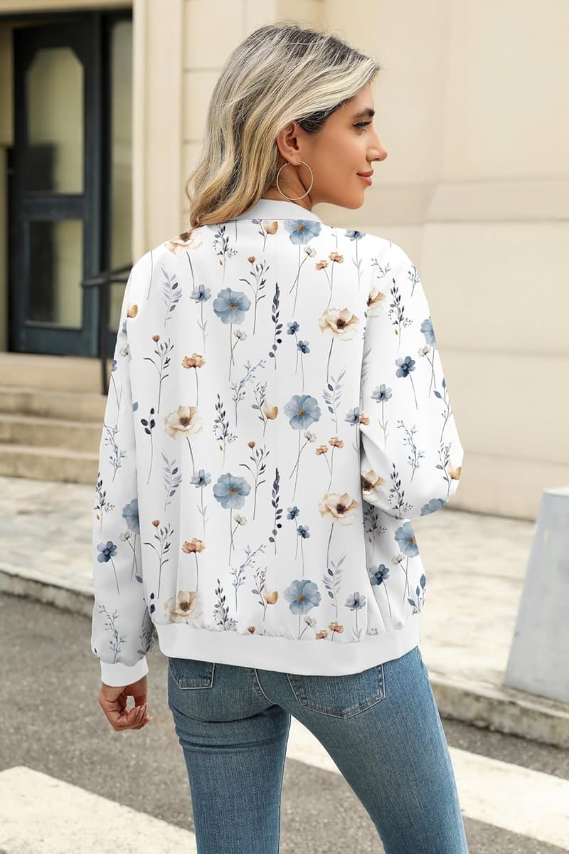 Casual Bomberjacke für Damen – Leichte Blouson im Pilotenstil