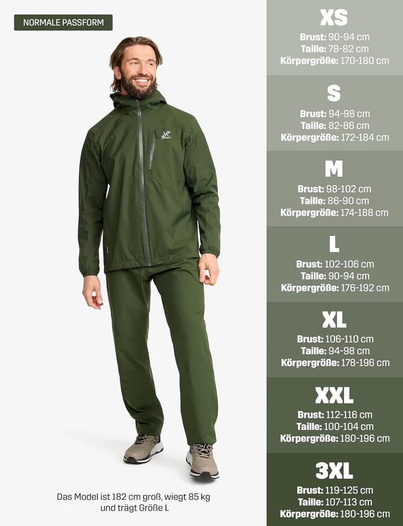 Wasser- und winddichte Herren-Wanderjacke Vector 2L