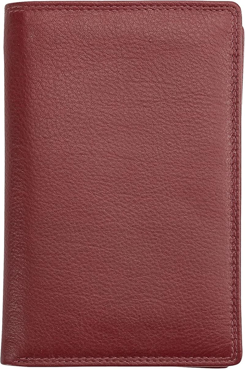 Herren Leder Brieftasche Hochformat mit RFID-Schutz, Bordeaux