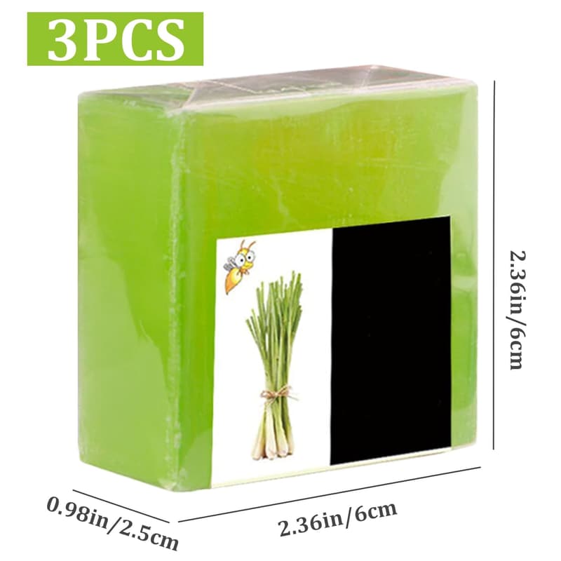 Natürliche Zitronengras-Seife 100g – 3 Stück für Körper und Gesicht