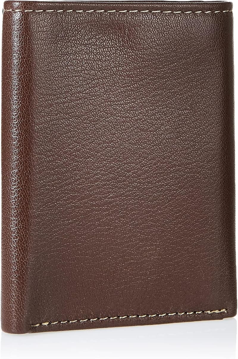 Timberland Herren Leder-Brieftasche mit ID-Fenster, Braun