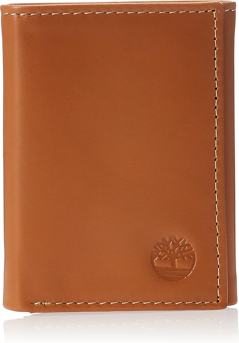 Timberland Herren Dreifach gefaltete Brieftasche aus Leder