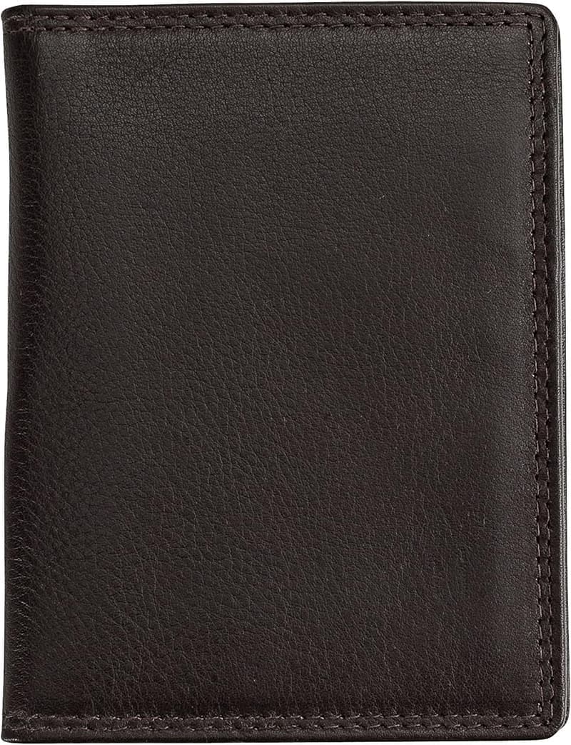Ausweis-Etui aus Leder mit RFID-Schutz für Damen und Herren, Espresso