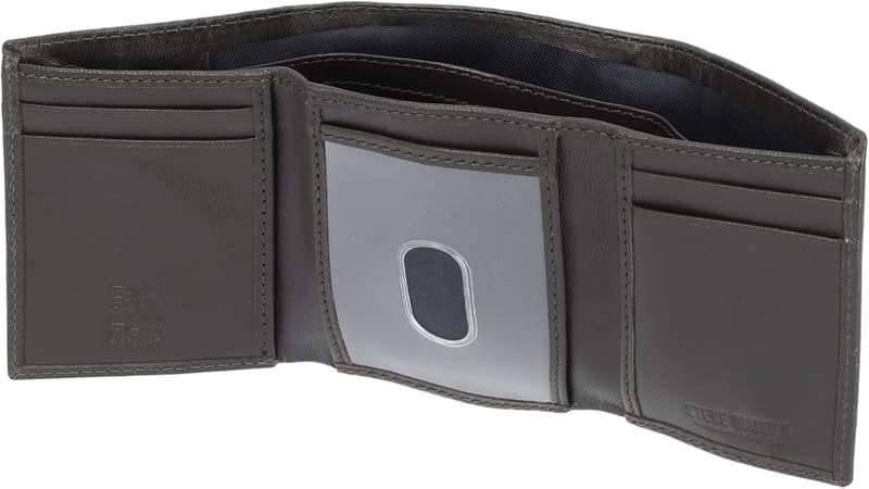 Steve Madden Herren RFID Trifold Geldbörse mit Ausweisfenster