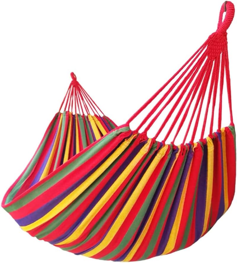 GOCAN Doppelhängematte aus Baumwolle, 250x160 cm, 300 kg Tragkraft
