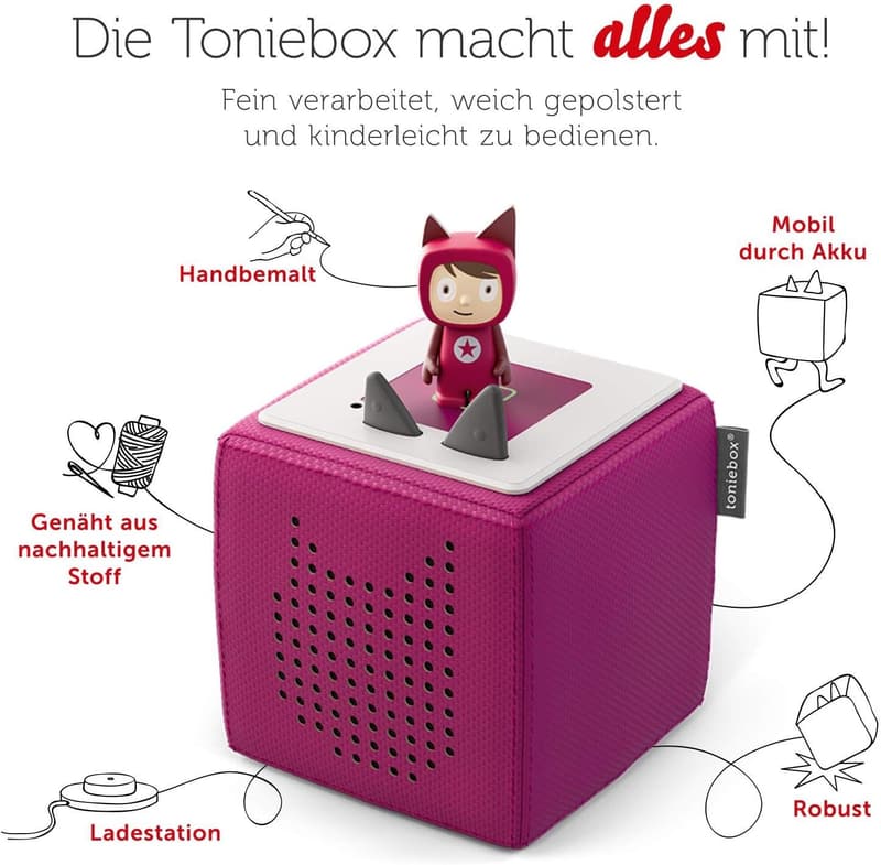 Toniebox Starterset Beere mit Kreativtonie und Disney Figuren