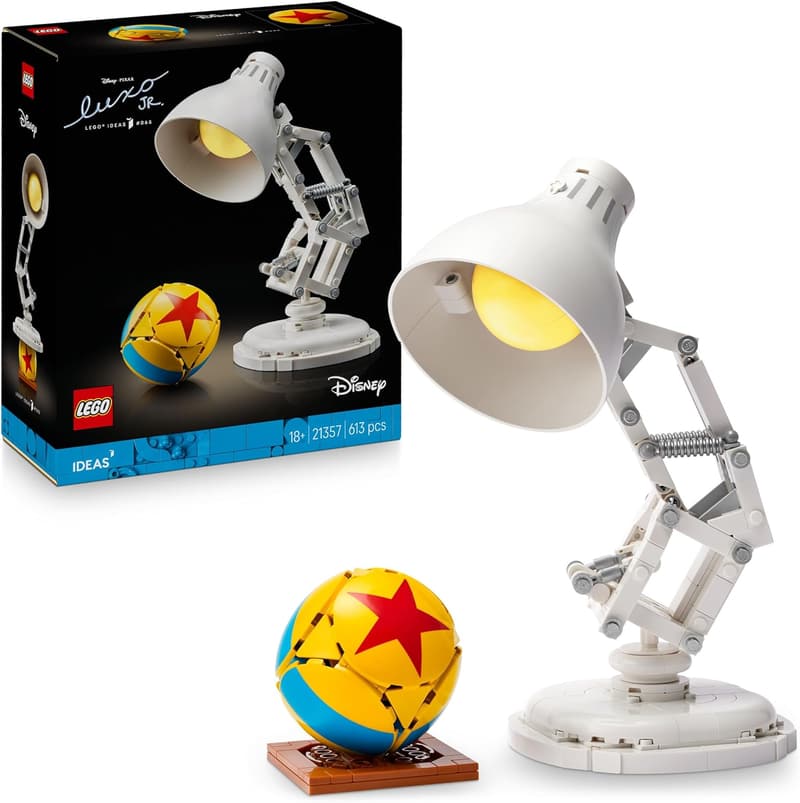 LEGO Ideas | Disney Pixar Luxo Jr. - Bausatz für Erwachsene mit Schreibtischlampe 21357