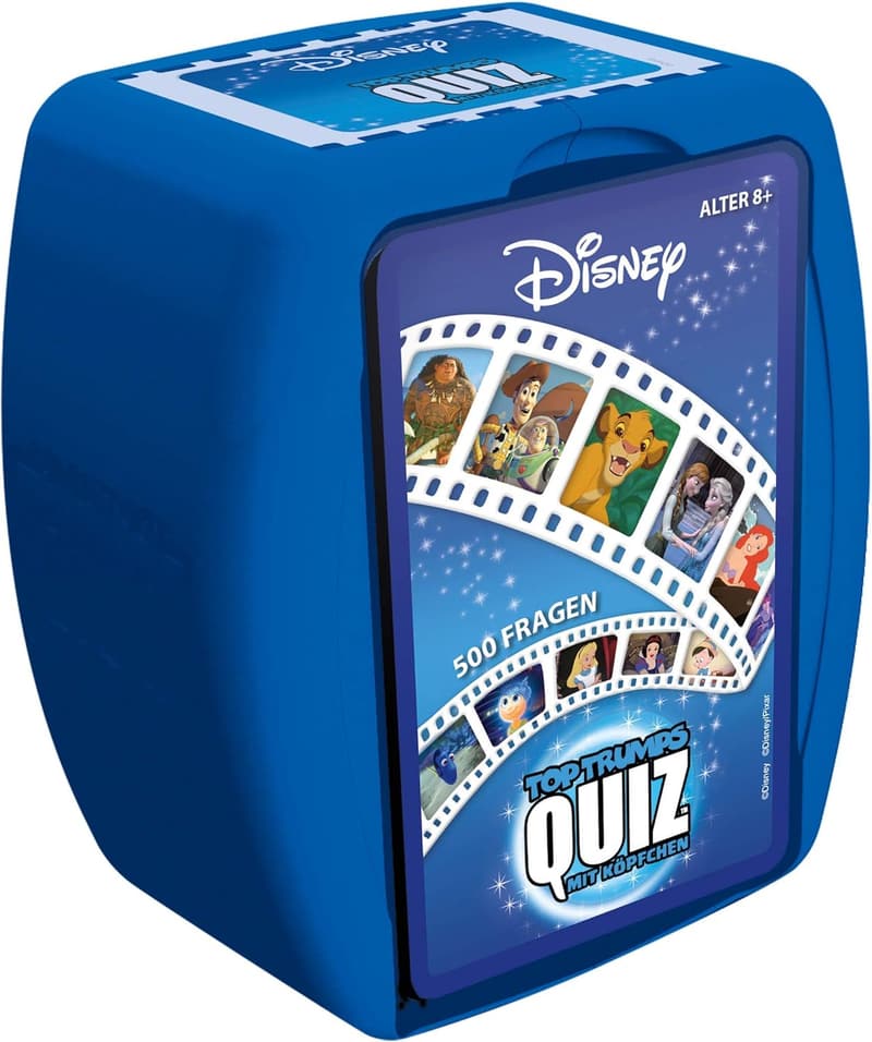 Disney Quiz - Top Trumps Kartenspiel für Fans ab 8 Jahren