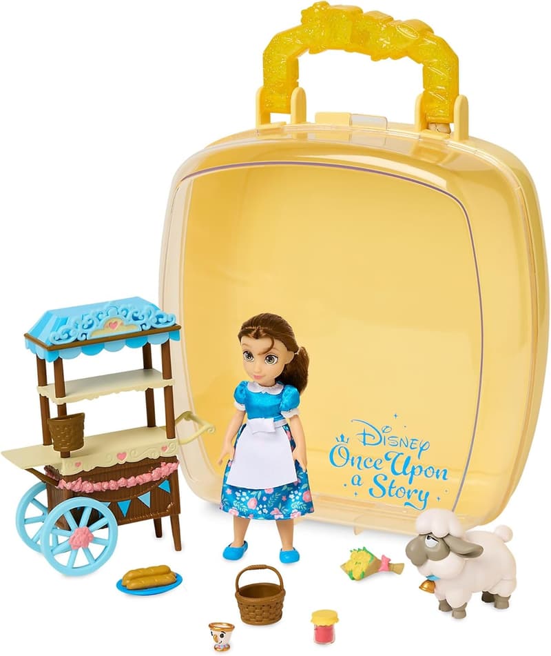 Disney Belle Minipuppen-Spielset, Die Schöne und das Biest, 9-teilig, ab 3 Jahren