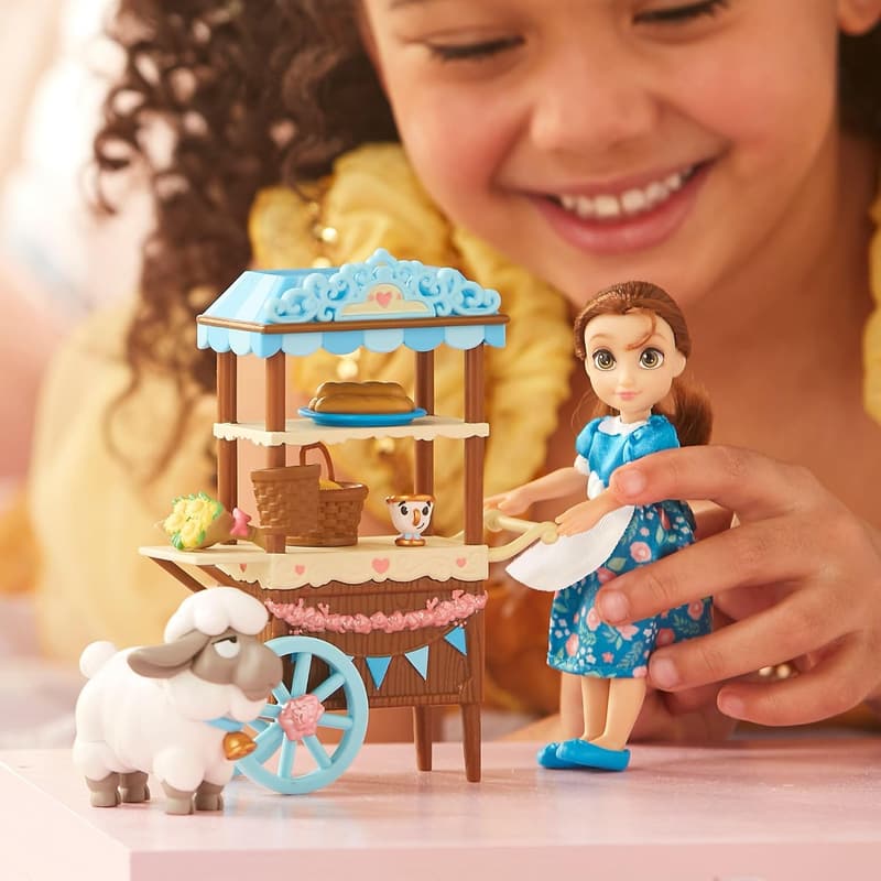 Disney Belle Minipuppen-Spielset, Die Schöne und das Biest, 9-teilig, ab 3 Jahren