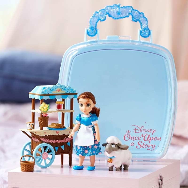 Disney Belle Minipuppen-Spielset, Die Schöne und das Biest, 9-teilig, ab 3 Jahren