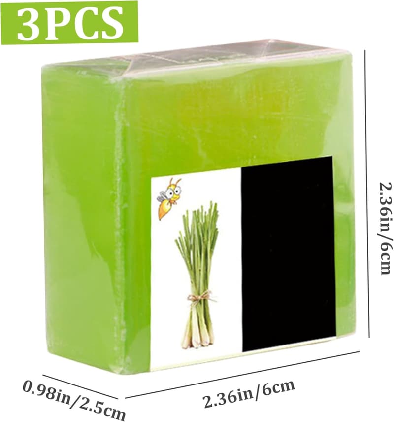 Bio-Zitronengras-Seife 100g - 3er Set für Körper und Gesicht